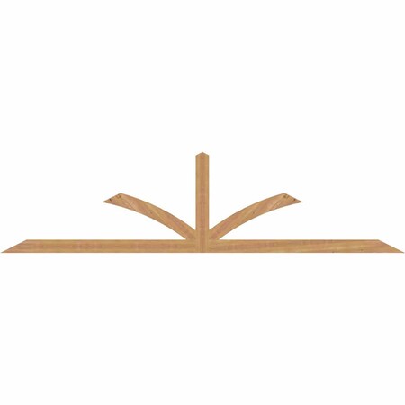 Ekena Millwork Richland Timber Gable Bracket, Western Red Cedar, 108"W x 27"H x 1 1/2"D x 3 1/2"F, 6/12 Pitch GBW108X27X0204RIC00SWR